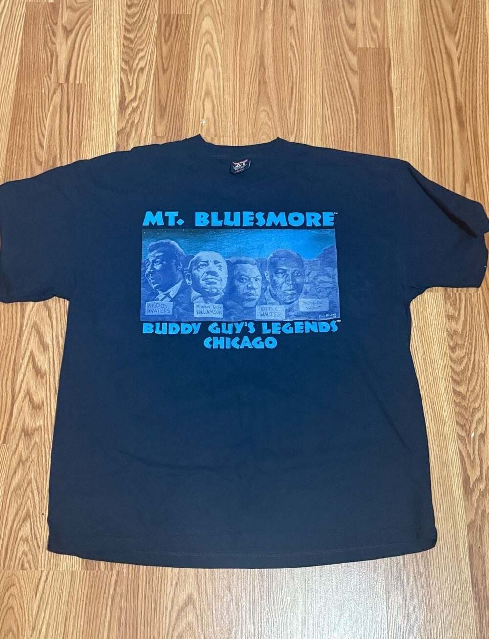 Vintage 90s Mt. Bluesmore Buddy Guy's Legends Chicago Blues T-Shirt 2XL